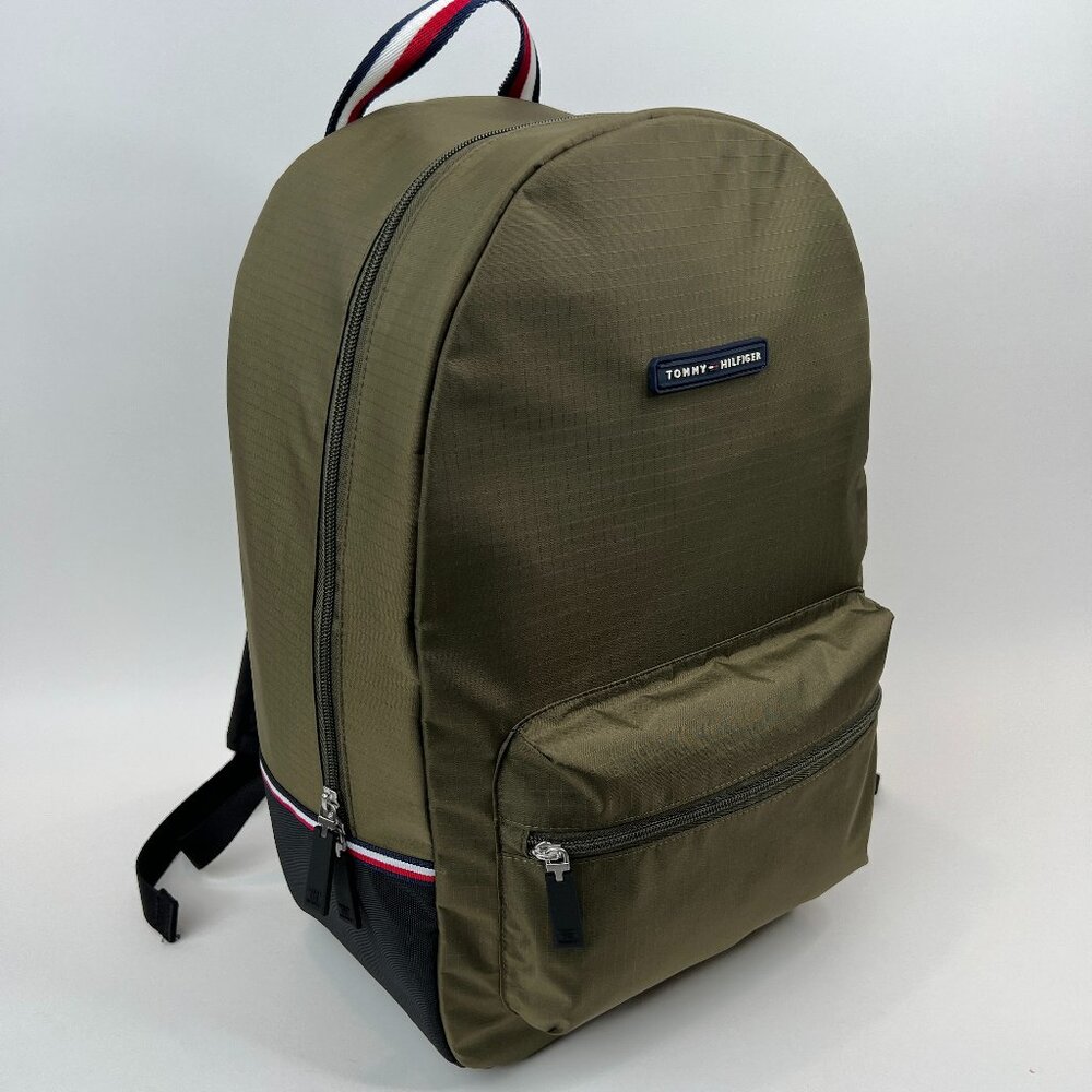 Tommy Hilfiger Unisex Adult Alexander Backpack, Army Green/Black